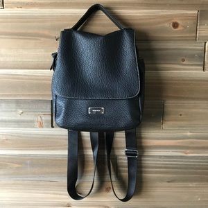 Nine West black leather backpack